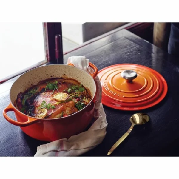 marques pas cher Cocotte En Fonte Ronde 26 Cm Volcanique Le Creuset Signature 6