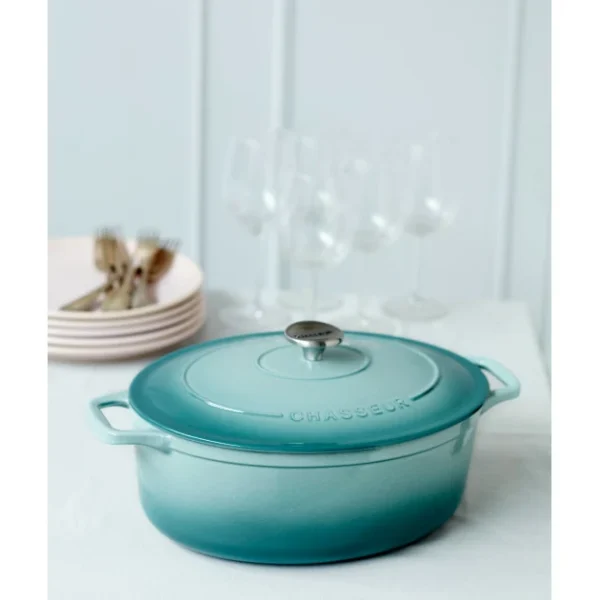 Cocotte En Fonte Ronde 28 Cm Quartz Chasseur grande marque pas cher 5