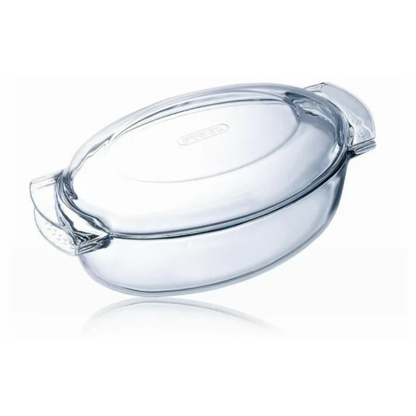 Cocotte En Verre Ovale 38 X 23 Cm 4,5 L Classic Pyrex Nouvelle Collection 1