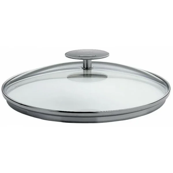 Couvercle En Verre Bombé Platine Ø 24 Cm Cristel dernières 1