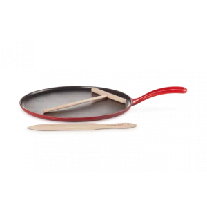 luxe soldes Crêpière Fonte Émaillée 27 Cm Cerise Avec Accessoires Le Creuset 6