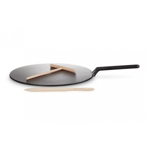 Prestation Et Rapide Crêpière Fonte Émaillée 32 Cm Noir Avec Accessoires Le Creuset 6