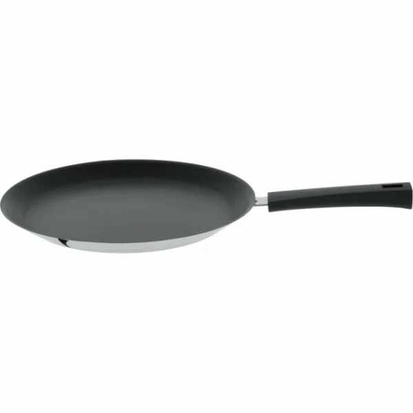 mode pas cher Crêpière Mutine Ø 30 Cm Manche Fixe Anti-Adhésive Inox Cristel 1