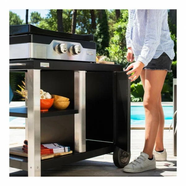 Authentic Original licence Desserte Plancha 99 X 64 Cm X H 102 Cm Outdoor De Buyer 3