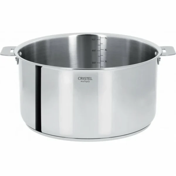 Faitout Casteline Ø 26 Cm Manche Amovible Inox Cristel des prix incroyables 1