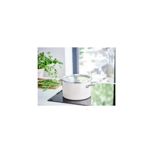 magasin paris Faitout Émaillé 24cm Crème KitchenAid 7