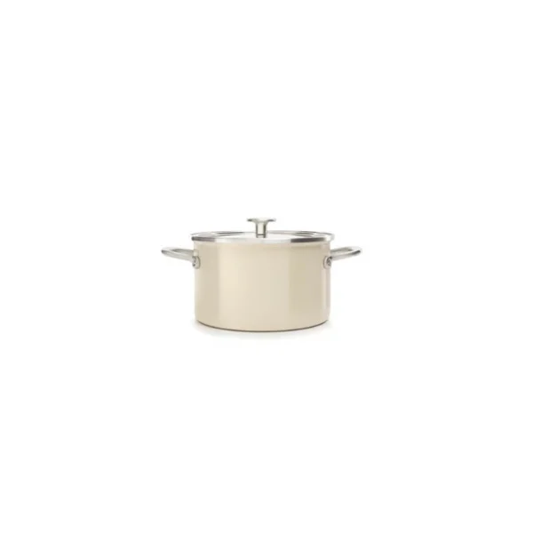 magasin paris Faitout Émaillé 24cm Crème KitchenAid 1