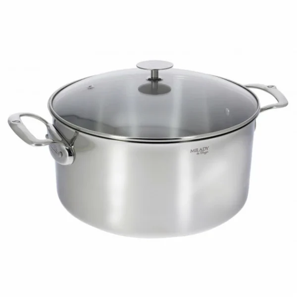 Faitout Inox Avec Couvercle ø28 Cm Milady De Buyer en promotion 1