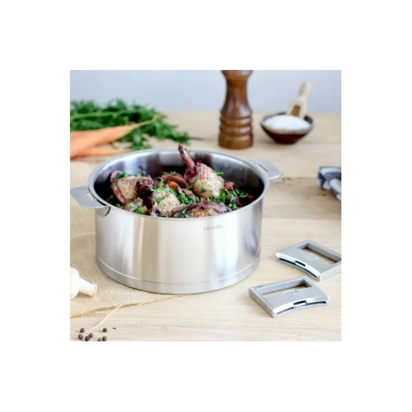 Faitout Ø 22 Cm Strate Amovible Inox Cristel vente chaude 4
