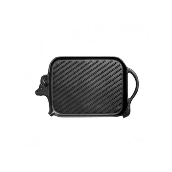 Gril Beef En Fonte 27 X 20 Cm Noir Mat Chasseur mode pas cher 1