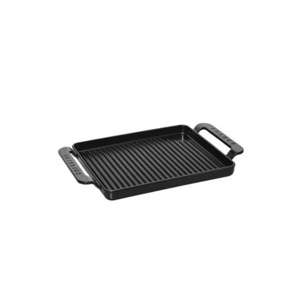 Gril En Fonte Rectangulaire 35 X 22 Cm Noir Mat Chasseur boutique en france 1