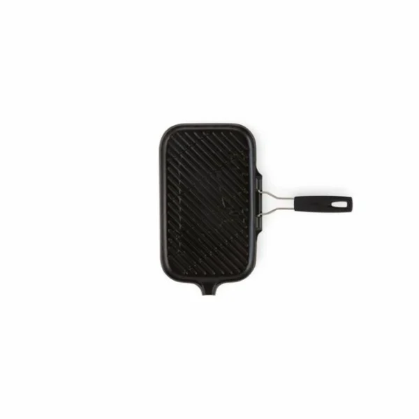 Boutique Gril En Fonte Rectangulaire 36 X 20 Cm Avec Manche Repliable Le Creuset 3