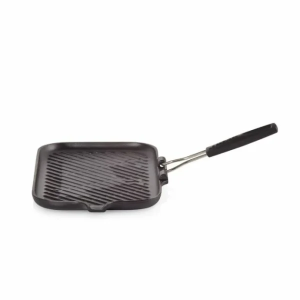 Boutique Gril En Fonte Rectangulaire 36 X 20 Cm Avec Manche Repliable Le Creuset 4