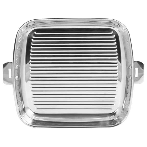 grande marque pas cher Grill Carré Casteline 30 Cm Poignée Amovible Inox Cristel 1