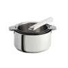 mode Lot De 3 Casseroles Inox Avec Poignée Blanche Mutine Amovible Cristel 13