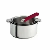 Lot De 3 Casseroles Inox Avec Poignée Framboise Mutine Amovible Cristel grande qualité 13