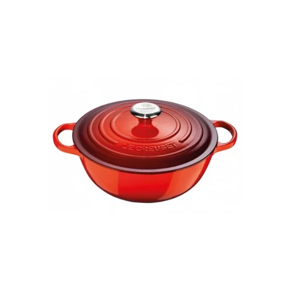 Marmite En Fonte 26 Cm Cerise Le Creuset Signature haute qualité 1