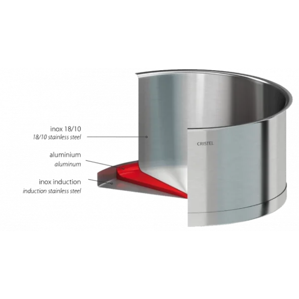à prix réduits Marmite Ø 22 Cm Strate Amovible Inox Cristel 3