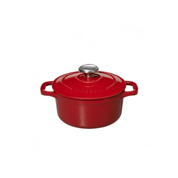 Acheter Mini Cocotte En Fonte Ronde 10 Cm Rouge Chasseur 3