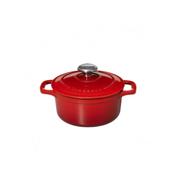 Satisfait ou Remboursé Mini Cocotte En Fonte Ronde 10 Cm Rubis Chasseur 3