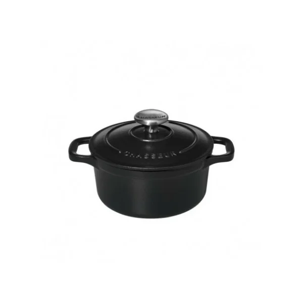 ultratendance Mini Cocotte En Fonte Ronde 12 Cm Noir Mat Chasseur 3