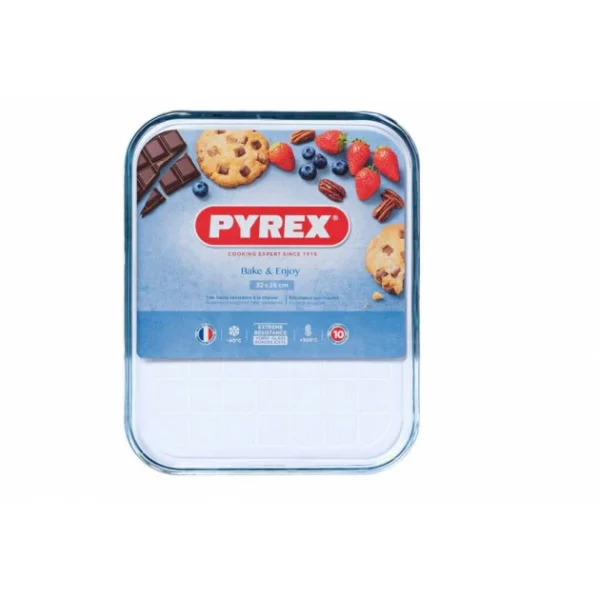 Plaque De Cuisson En Verre Rectangulaire 32 X 26 Cm Bake & Enjoy Pyrex Distributeur Officiel 4