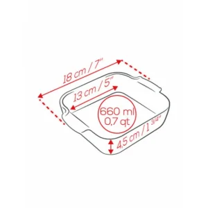 en vente Plat à Four Carré En Céramique Appolia 18 Cm Ardoise Peugeot 13
