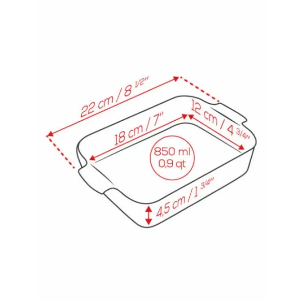 mode pas cher Plat à Four Rectangulaire En Céramique Appolia 22 Cm Ardoise Peugeot 5