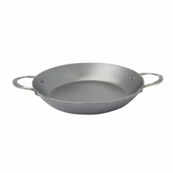 garantie de qualité Plat à Paella à 2 Anses Inox 32 Cm Minéral B Element De Buyer 1