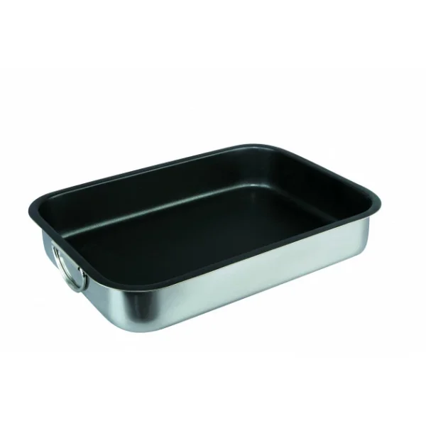 Plat à Rôtir Inox Antiadhérent 35 X 26 Cm X H 6,5 Cm Ibili à prix réduits 1