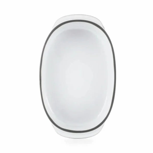 boutique pas cher Plat Oblong Blanc Cumulus 19 X 13 Cm Caractère Culinaire Revol 3