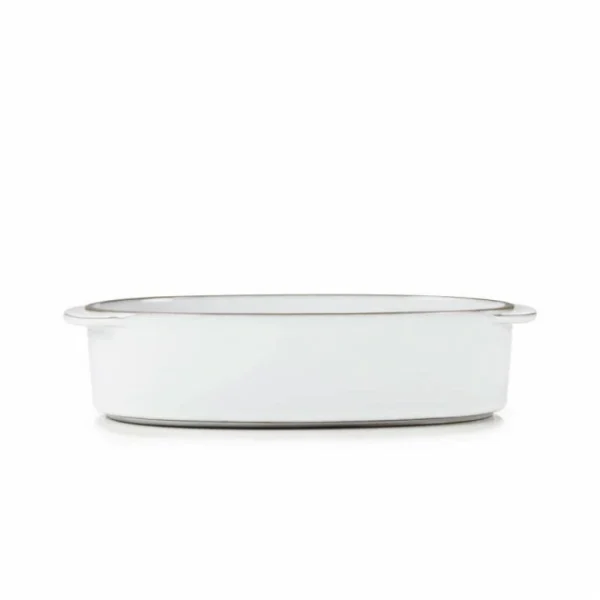 boutique pas cher Plat Oblong Blanc Cumulus 19 X 13 Cm Caractère Culinaire Revol 4