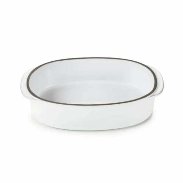 boutique pas cher Plat Oblong Blanc Cumulus 19 X 13 Cm Caractère Culinaire Revol 1