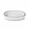 excellents soldes Plat Oblong Blanc Cumulus 34 X 25 Cm Caractère Culinaire Revol 13