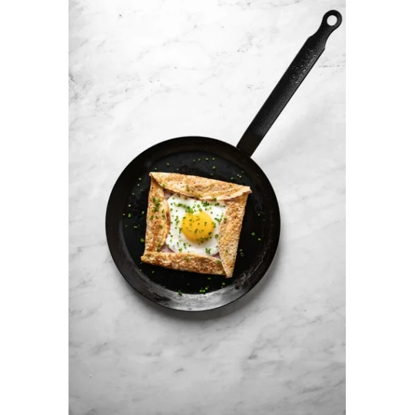 Satisfait ou Remboursé Poêle à Crêpes Tôle Bleue Ø 22 Cm Outdoor De Buyer 3