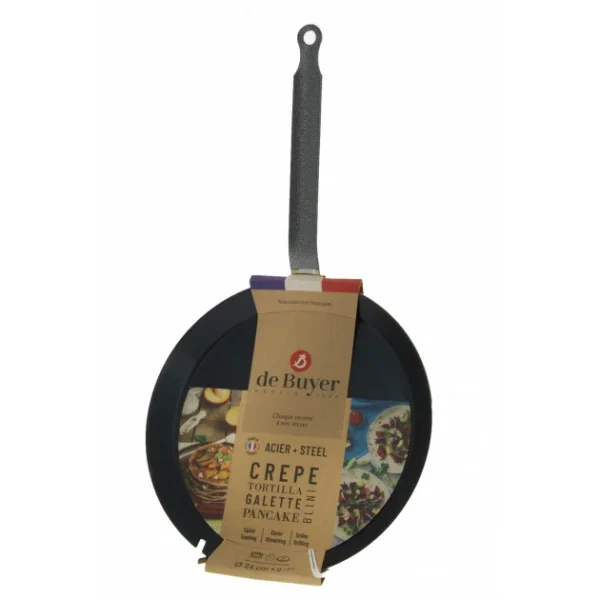 Satisfait ou Remboursé Poêle à Crêpes Tôle Bleue Ø 22 Cm Outdoor De Buyer 4