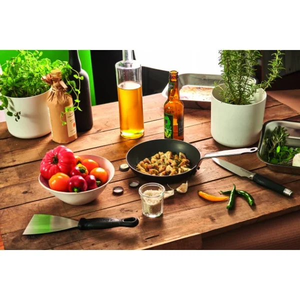 achat pas cher Poêle à Frire Tôle Bleue Ø 36 Cm Outdoor De Buyer 8