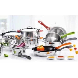 Couleurs variées Poêle à Frire Tout Inox Sans Queue Ø 28 Cm Twisty De Buyer 10