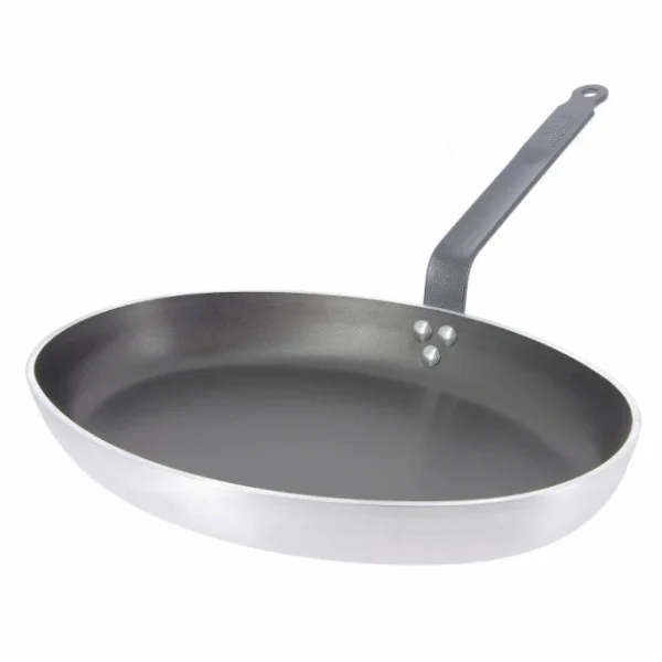 à prix imbattables Poêle à Poisson Ovale ø36 Cm Antiadhésive Avec Couvercle En Verre Choc Resto Induction De Buyer 4