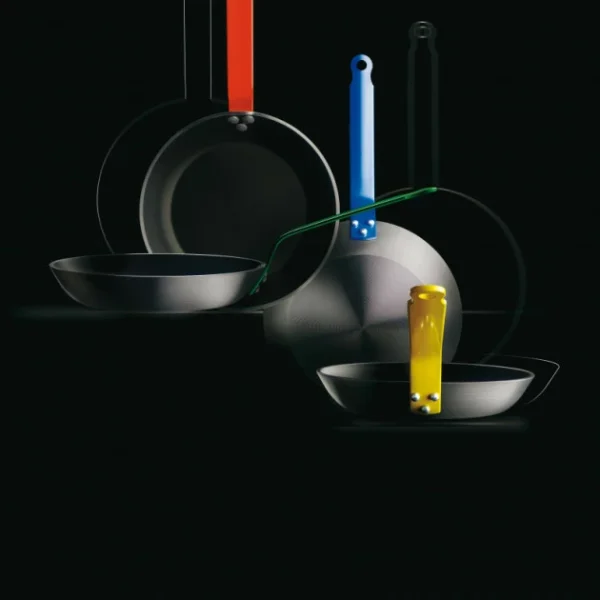 Poêle Antiadhésive ø32 Cm HACCP Rouge Choc Resto Induction De Buyer grande popularité 3