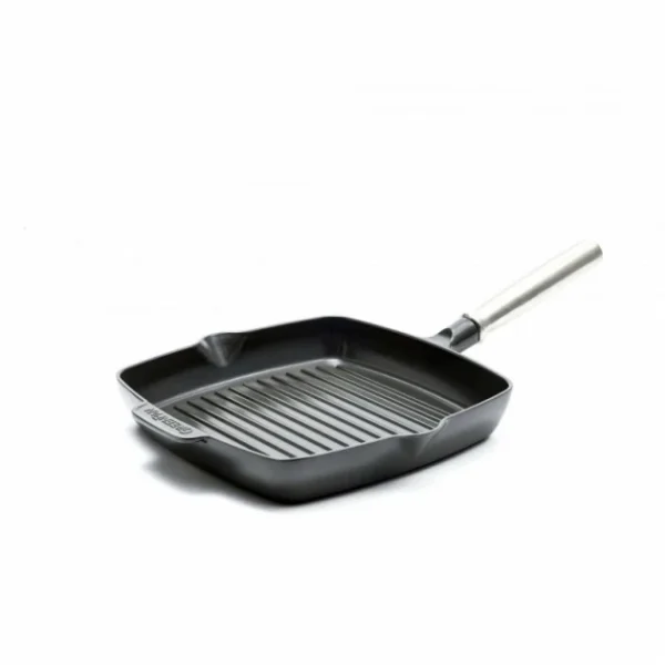 Authentic Original licence Poêle Céramique Grill Carré 26 Cm CELESTE GreenPan 1