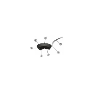 marques pas cher BOURGEAT Poêle Induction Anti Adhésive Ø 24 Cm X H 5 Cm Elite Pro Matfer 9