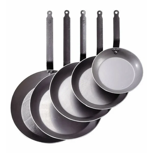 soldes Poêle Lyonnaise Carbone Plus Ø 26 Cm De Buyer, Tôle, Queue Feuillard 3