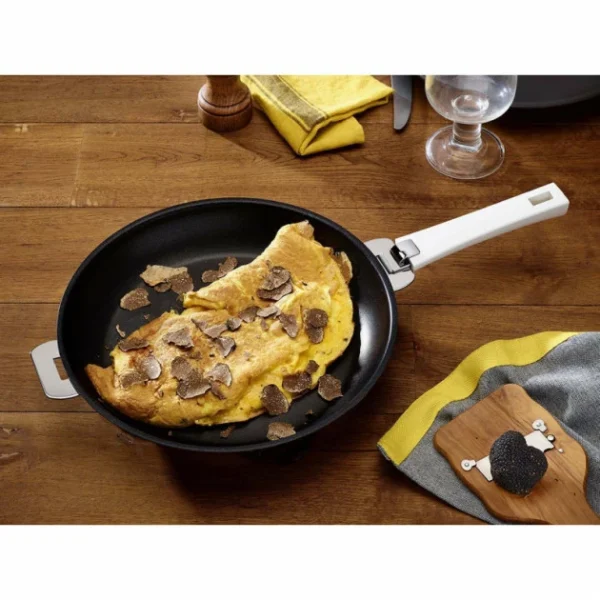 boutique paris Poêle Mutine Ø 24 Cm Manche Amovible Anti-Adhésive Inox Cristel 5