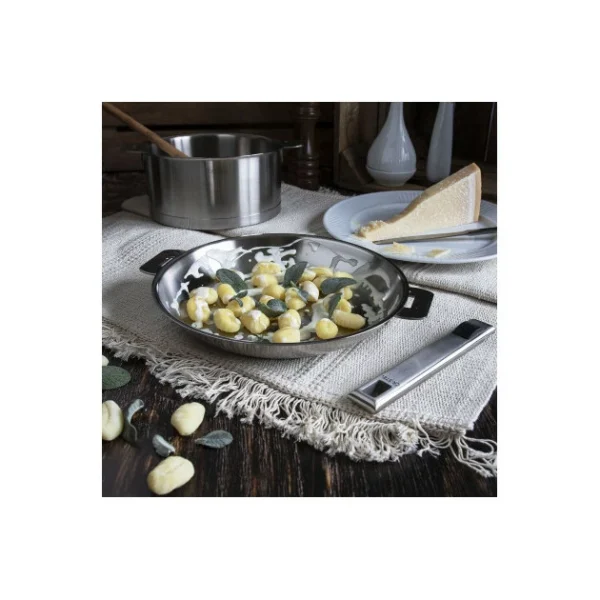 Poêle Ø 24 Cm Strate Amovible Inox Cristel Meilleur Prix 4