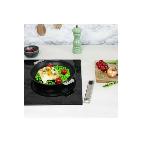 à prix réduits Poêle Ø 30 Cm Strate Amovible Inox Exceliss Cristel 4