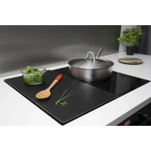 styles dernier cri Protection Plaque De Cuisson En Verre 50 X 28 Cm Noir Pebbly 13