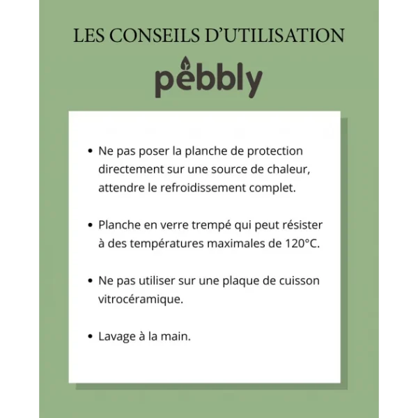 styles dernier cri Protection Plaque De Cuisson En Verre 50 X 28 Cm Noir Pebbly 6