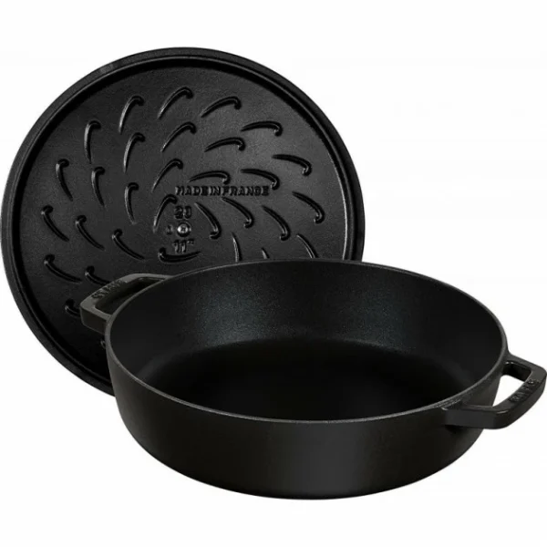 vente pas cher Sauteuse En Fonte Chistera 24 Cm Noir Staub 3