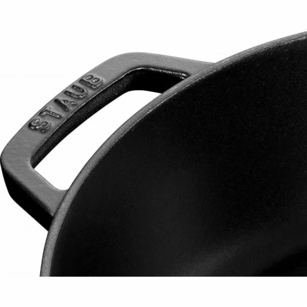 vente pas cher Sauteuse En Fonte Chistera 24 Cm Noir Staub 4